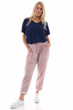 Vittoria Washed Joggers Pink Pink - Vittoria Washed Joggers Pink