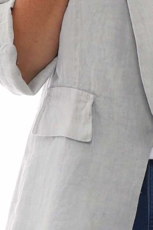 Becklyn Linen Jacket Grey - Image 6