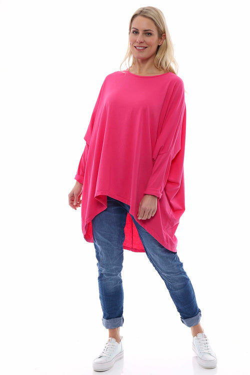 Slouch Jersey Top Fuchsia - Image 6