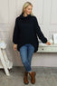Layana Polo Neck Knitted Jumper Navy