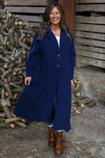 Meryl Long Needlecord Jacket Navy Navy - Meryl Long Needlecord Jacket Navy
