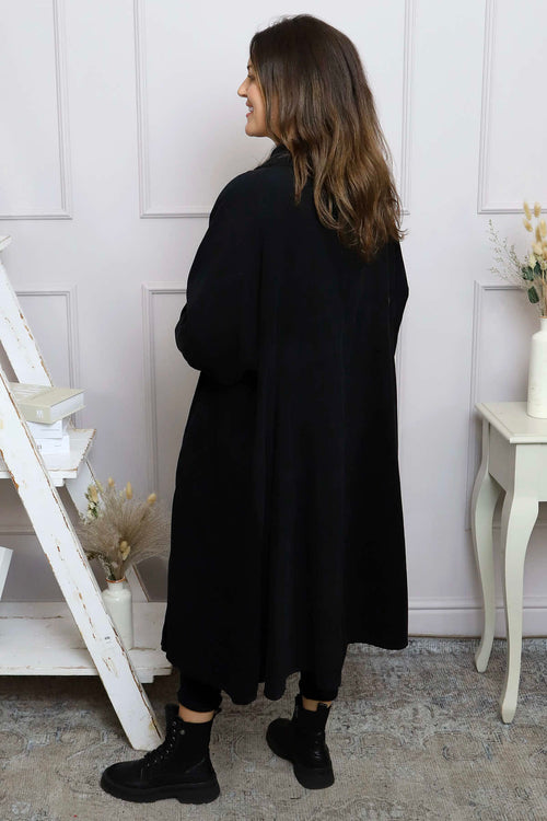 Amina Needlecord Dress Black - Image 4