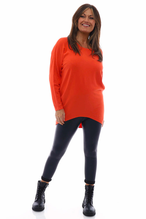Alaina Knitted Jumper Orange - Image 1