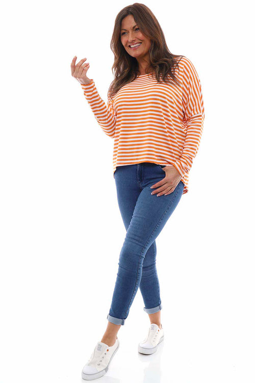 Basic Stripe Sweat Orange - Image 1