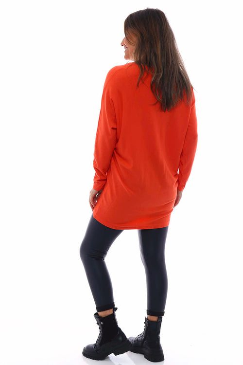 Alaina Knitted Jumper Orange - Image 6