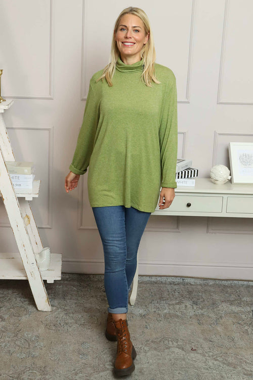 Lillian Polo Neck Jumper Green