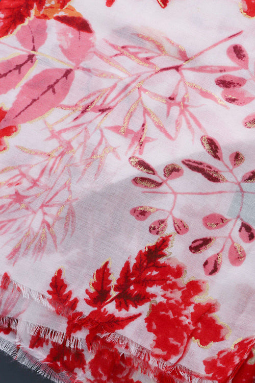 Teri Scarf Red - Image 4