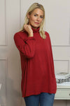 Lillian Polo Neck Jumper Wine