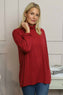 Lillian Polo Neck Jumper Wine