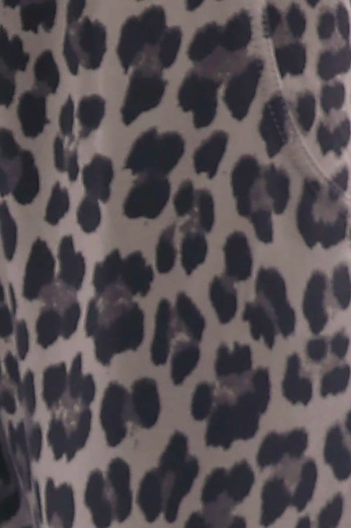 Minskip Leopard Print Jersey Pants Mocha - Image 3
