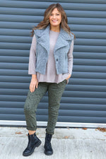 Esmeralda Gilet Mid Grey Mid Grey - Esmeralda Gilet Mid Grey