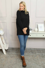 Lillian Polo Neck Jumper Black Black - Lillian Polo Neck Jumper Black