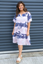 Erminia V-Neck Print Cotton Tunic Pink Pink - Erminia V-Neck Print Cotton Tunic Pink