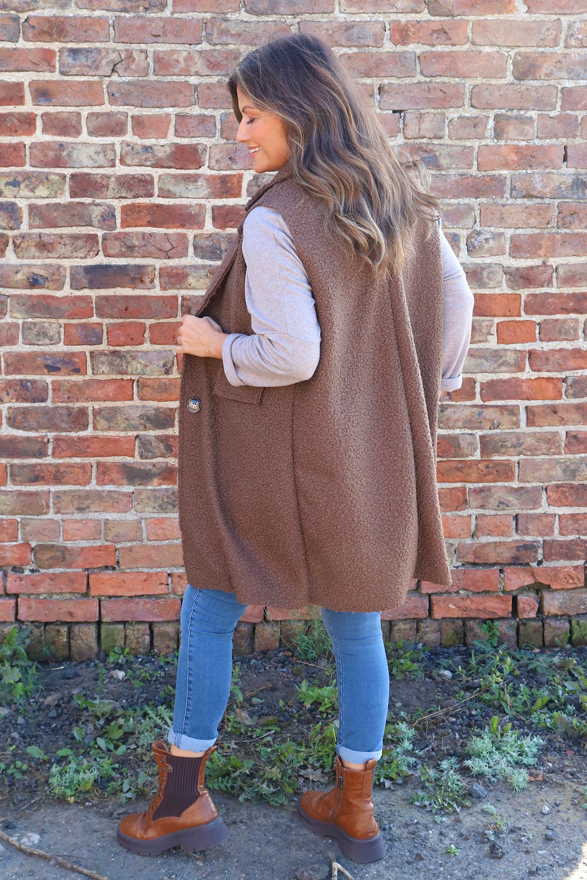 Nori Boucle Gilet Nutmeg