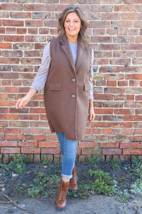 Nori Boucle Gilet Nutmeg - Image 3