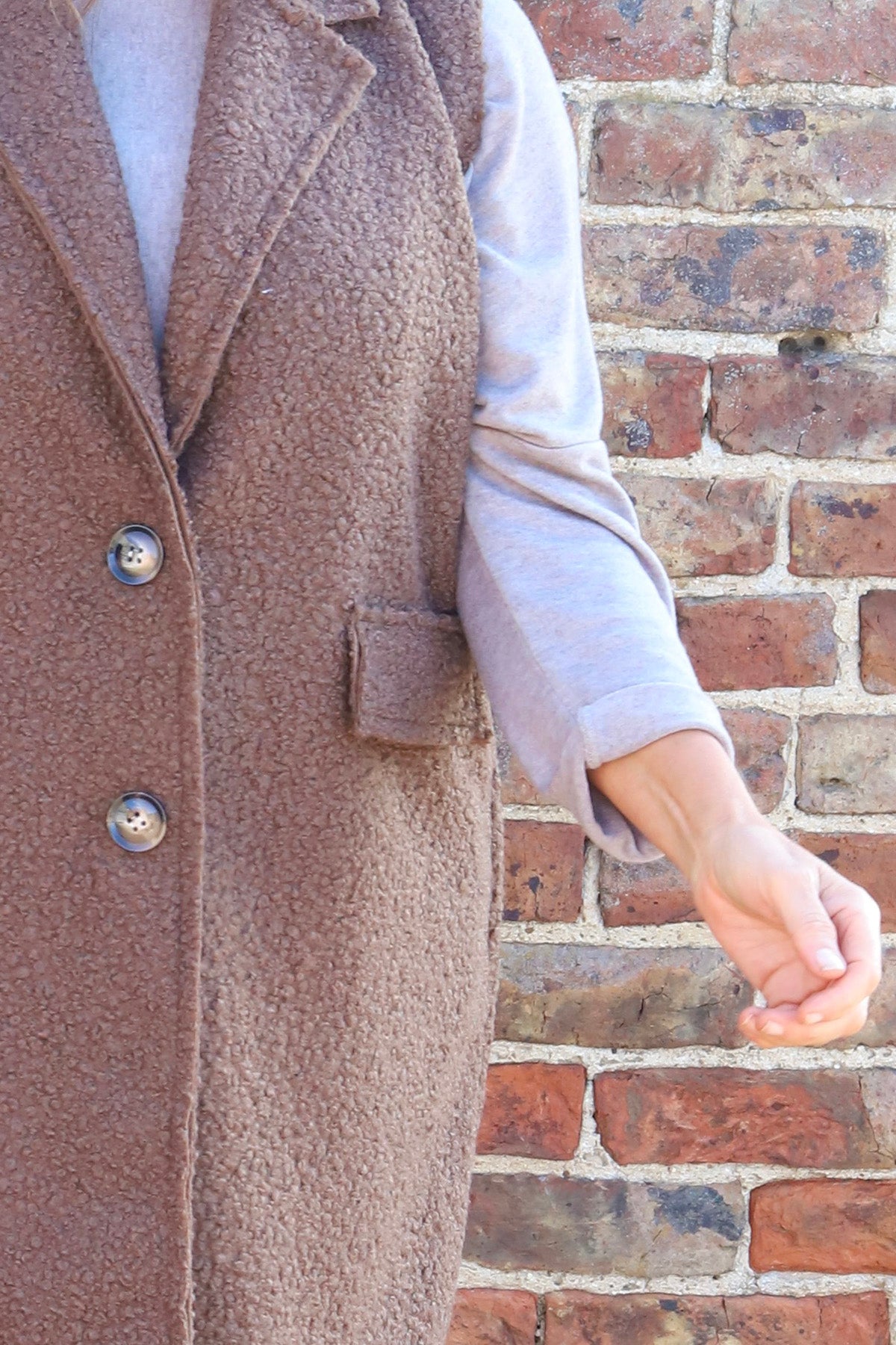 Nori Boucle Gilet Nutmeg