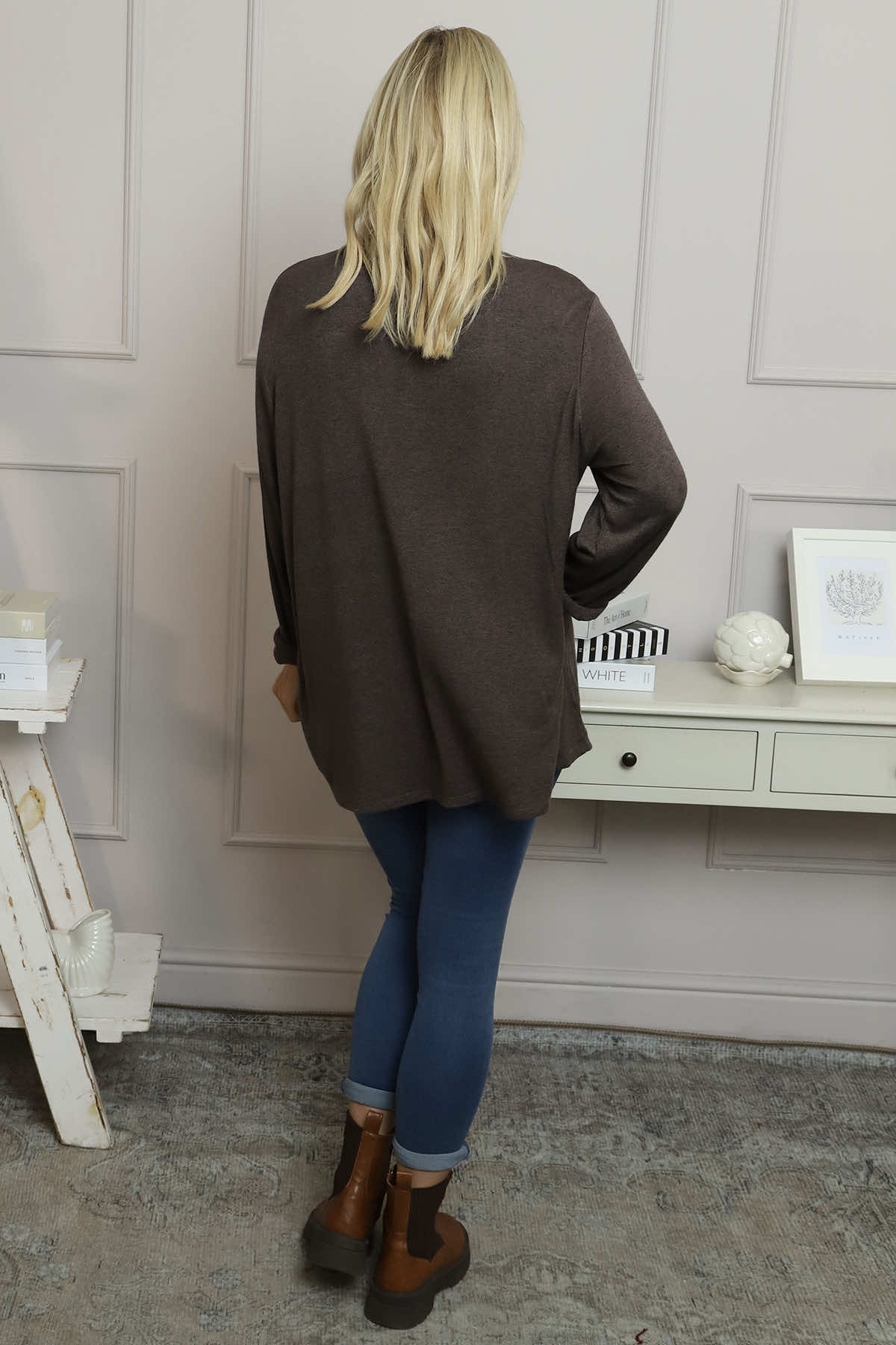 Lillian Polo Neck Jumper Cocoa