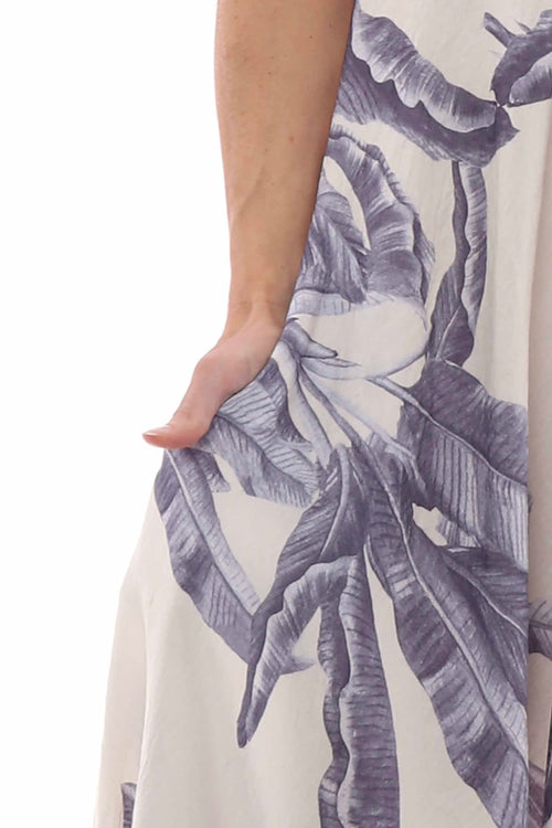Fenyx Botanical Dress Grey - Image 3