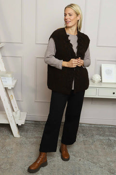 Caroline Knit Gilet Cocoa