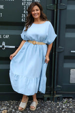 Bernice Belt Detail Denim Dress Light Denim Light Denim - Bernice Belt Detail Denim Dress Light Denim