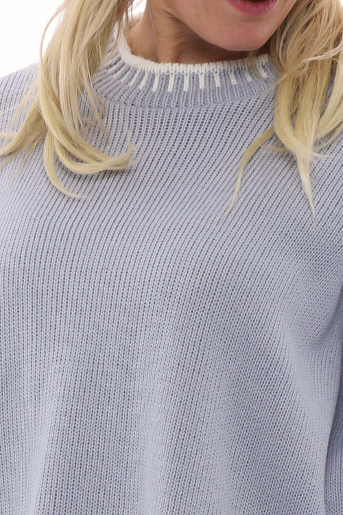 Maddie Knitted Jumper Light Grey - Image 5
