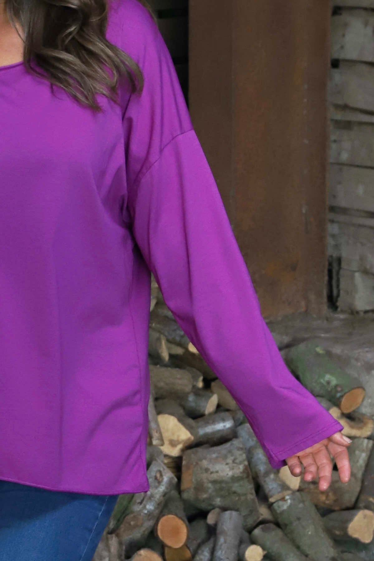 Erin Cotton Top Berry