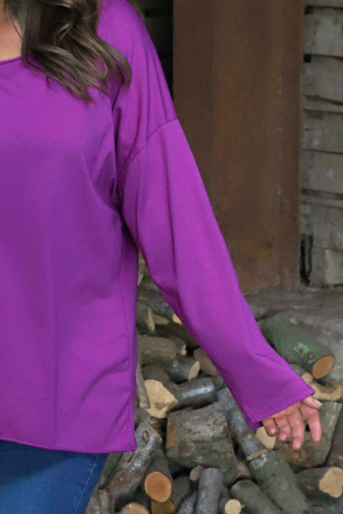 Erin Cotton Top Berry - Image 3