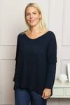 Albertina Waffle Jumper Navy