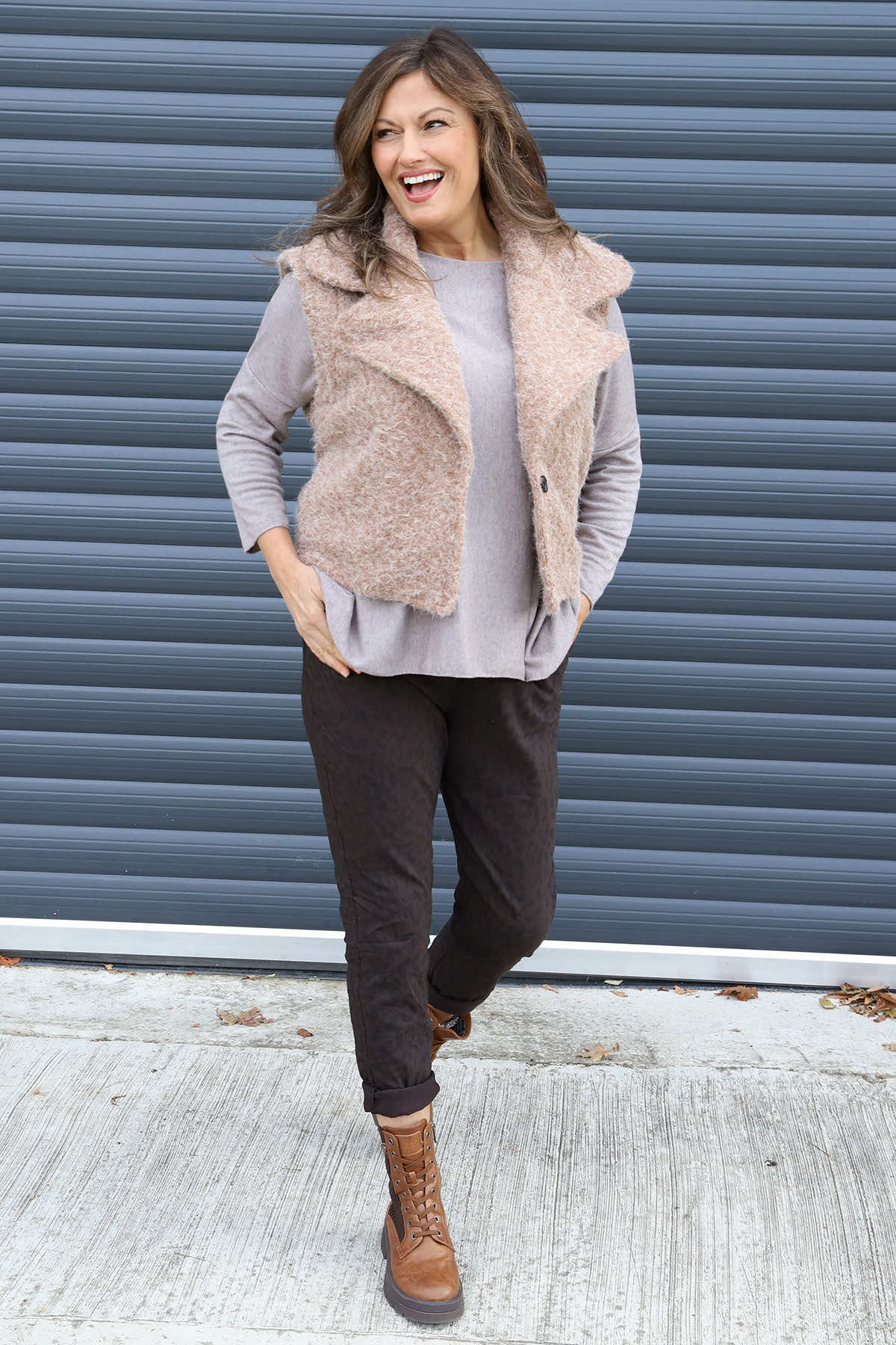 Esmeralda Gilet Camel