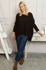 Albertina Waffle Jumper Cocoa Cocoa - Albertina Waffle Jumper Cocoa