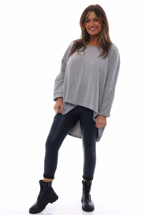Made With Love Jenny Top Grey