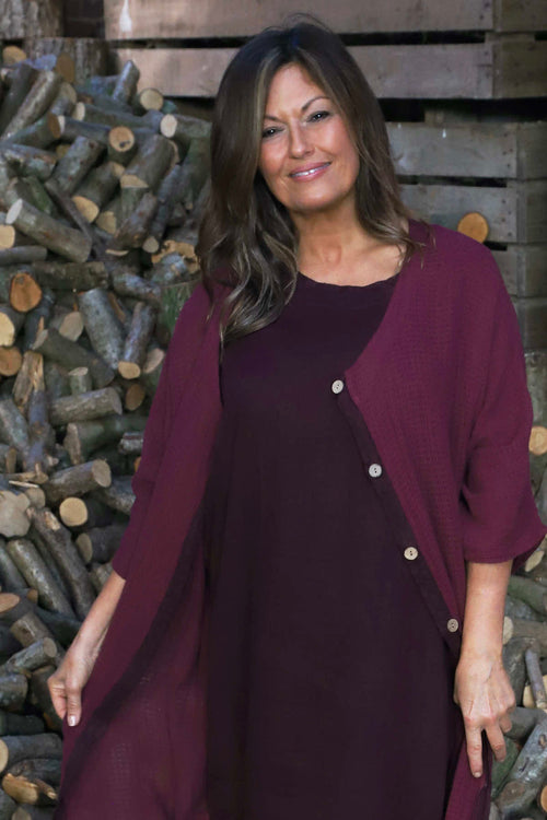 Elvira Co-ord Set Wine - Image 2