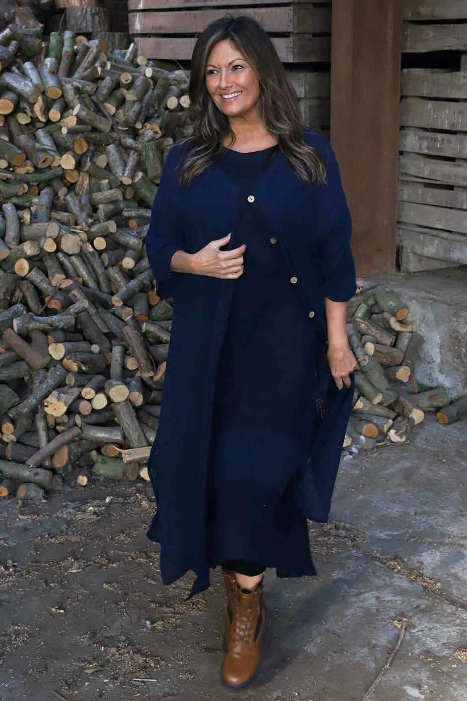 Elvira Co-ord Set Navy