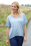 Robyn V-Neck Top Blue