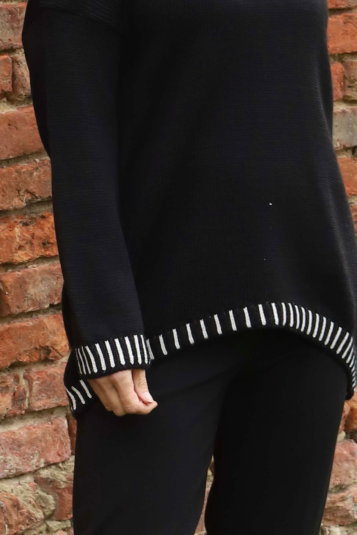 Harper Knitted Jumper Black