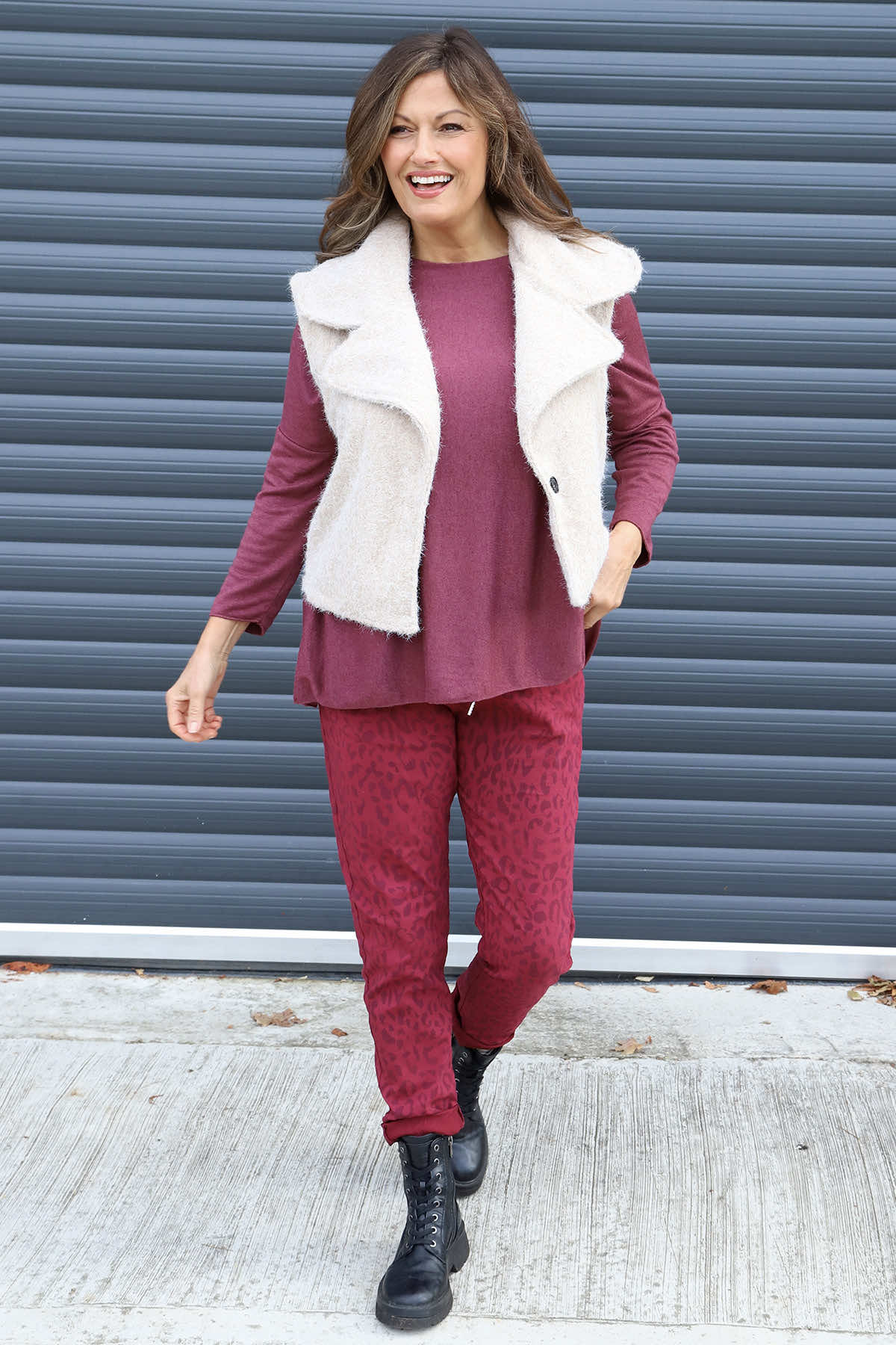 Esmeralda Gilet Stone