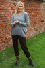 Harper Knitted Jumper Mid Grey