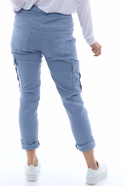 Jelani Cargo Pants Blue - Image 8