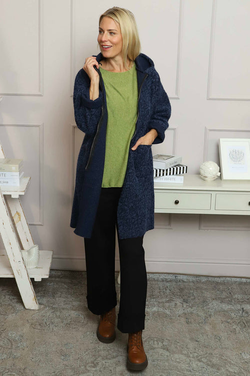 Clara Coat Navy