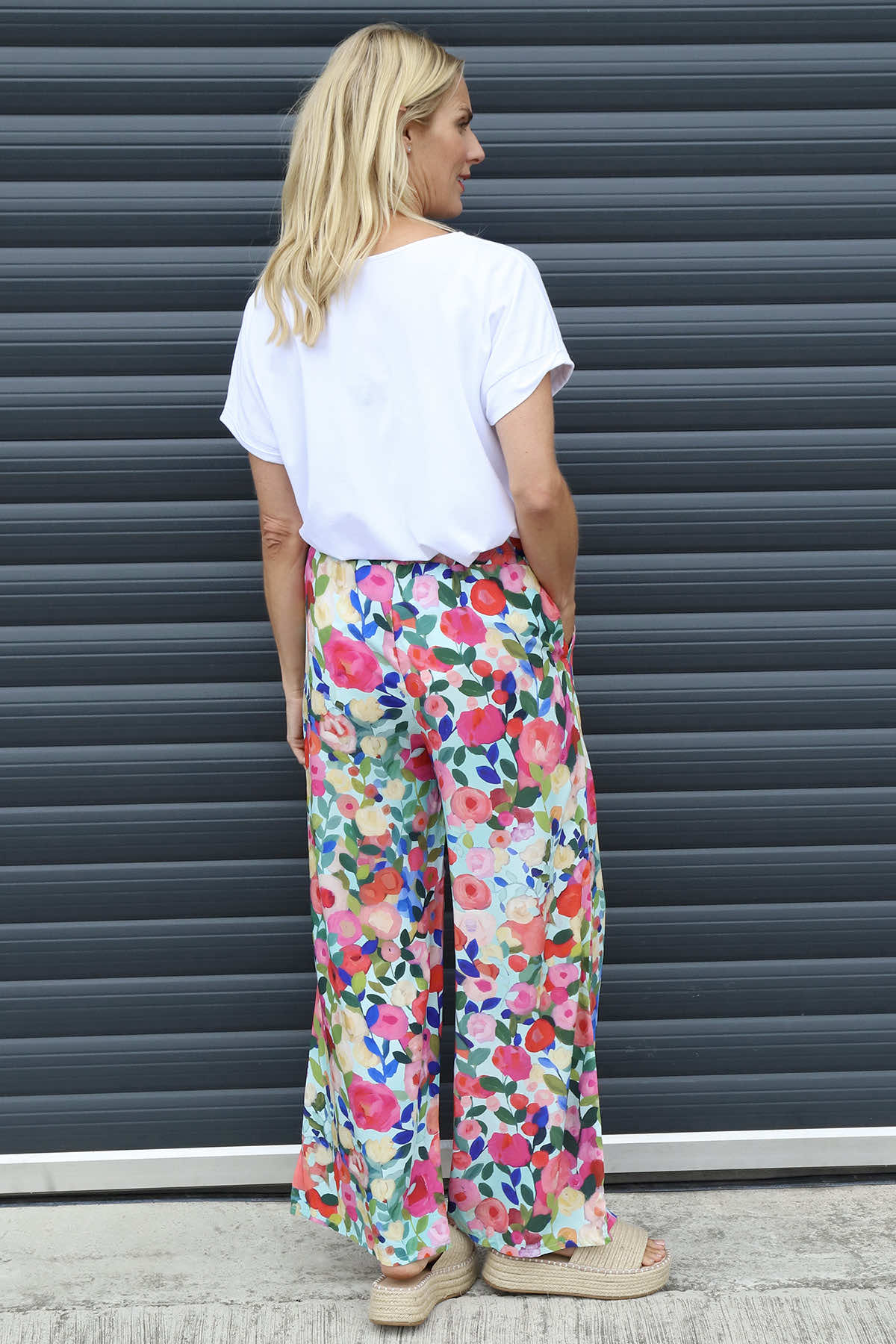 Lelia Print Trousers Mint