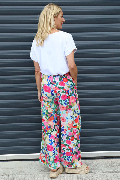 Lelia Print Trousers Mint - Image 4