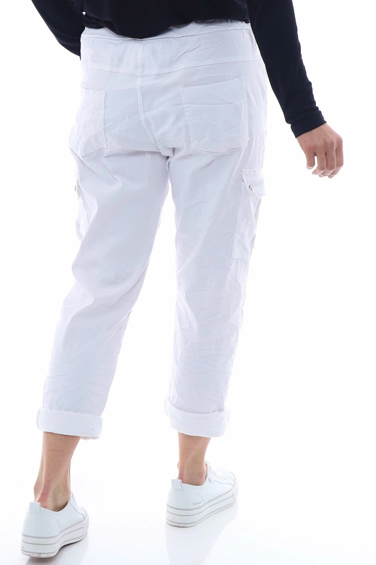 Jelani Cargo Pants White