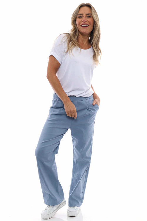 Anabeth Trousers Blue Grey - Image 1