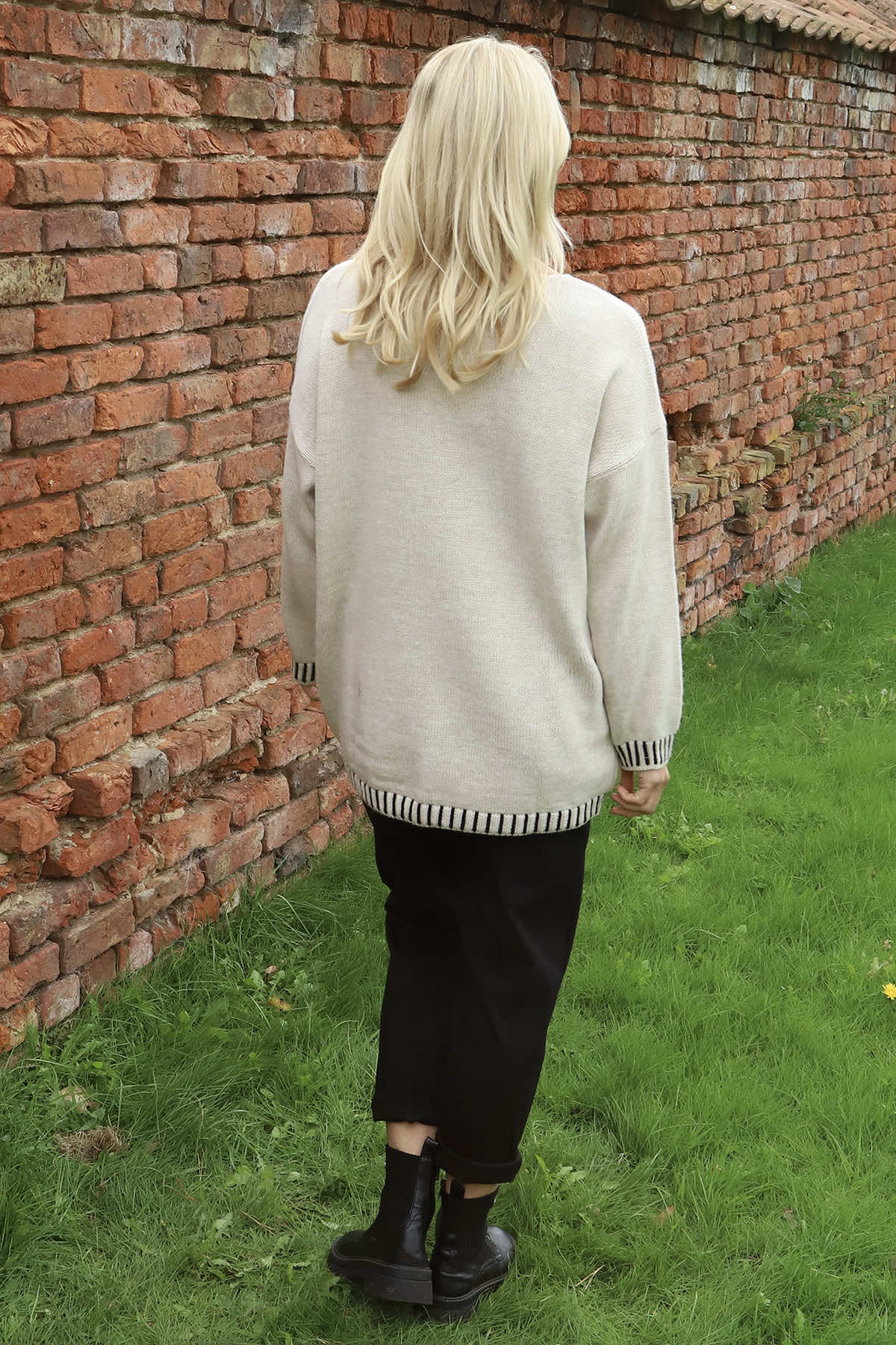 Harper Knitted Jumper Stone