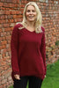 Harper Knitted Jumper Wine