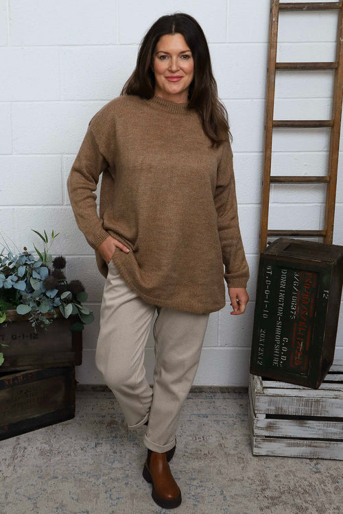 Elaine Knitted Jumper Camel - Image 3