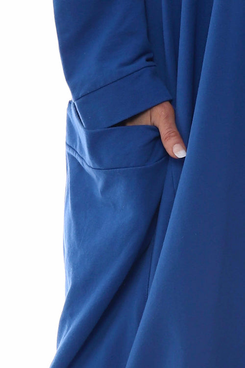 Carmella Pocket Cotton Dress Cobalt - Image 4