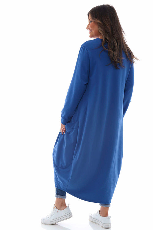 Carmella Pocket Cotton Dress Cobalt - Image 6