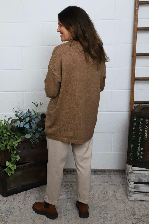 Elaine Knitted Jumper Camel - Image 4