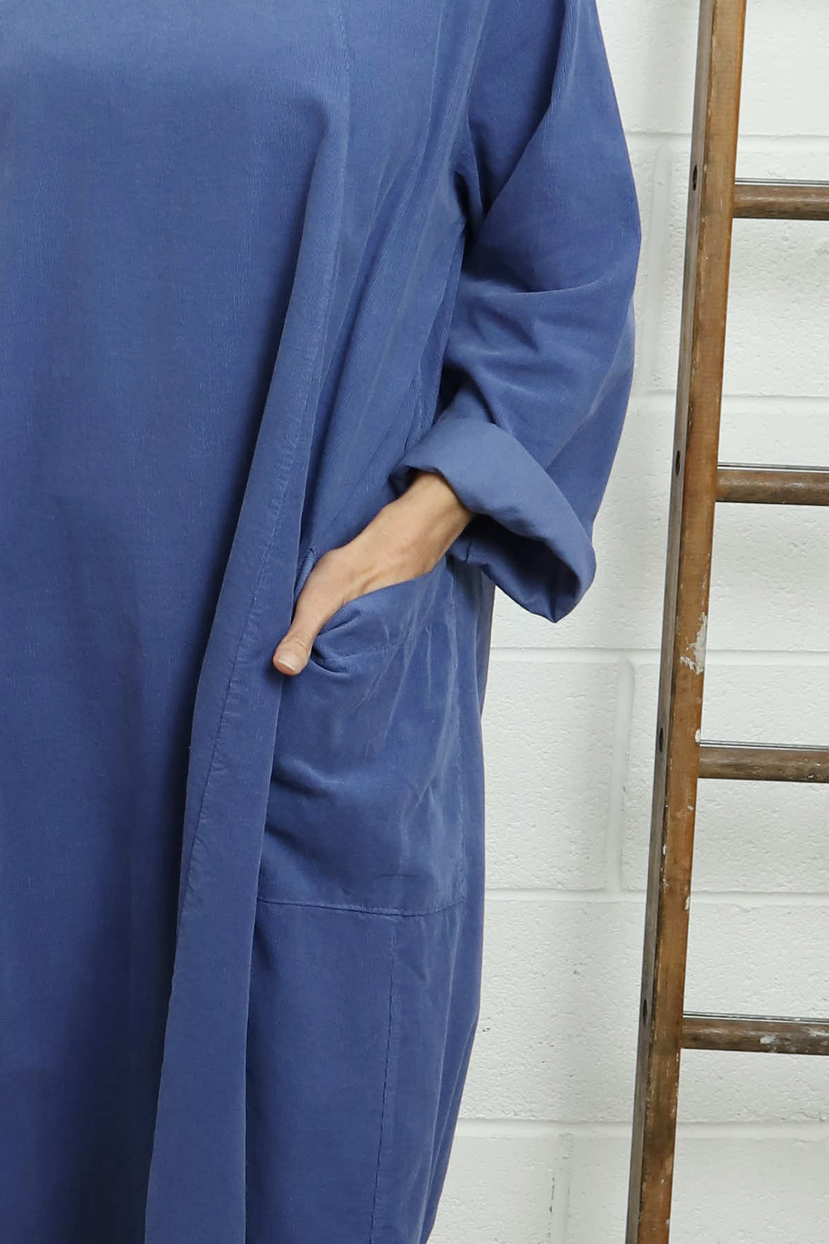 Liora Needlecord Dress Blue